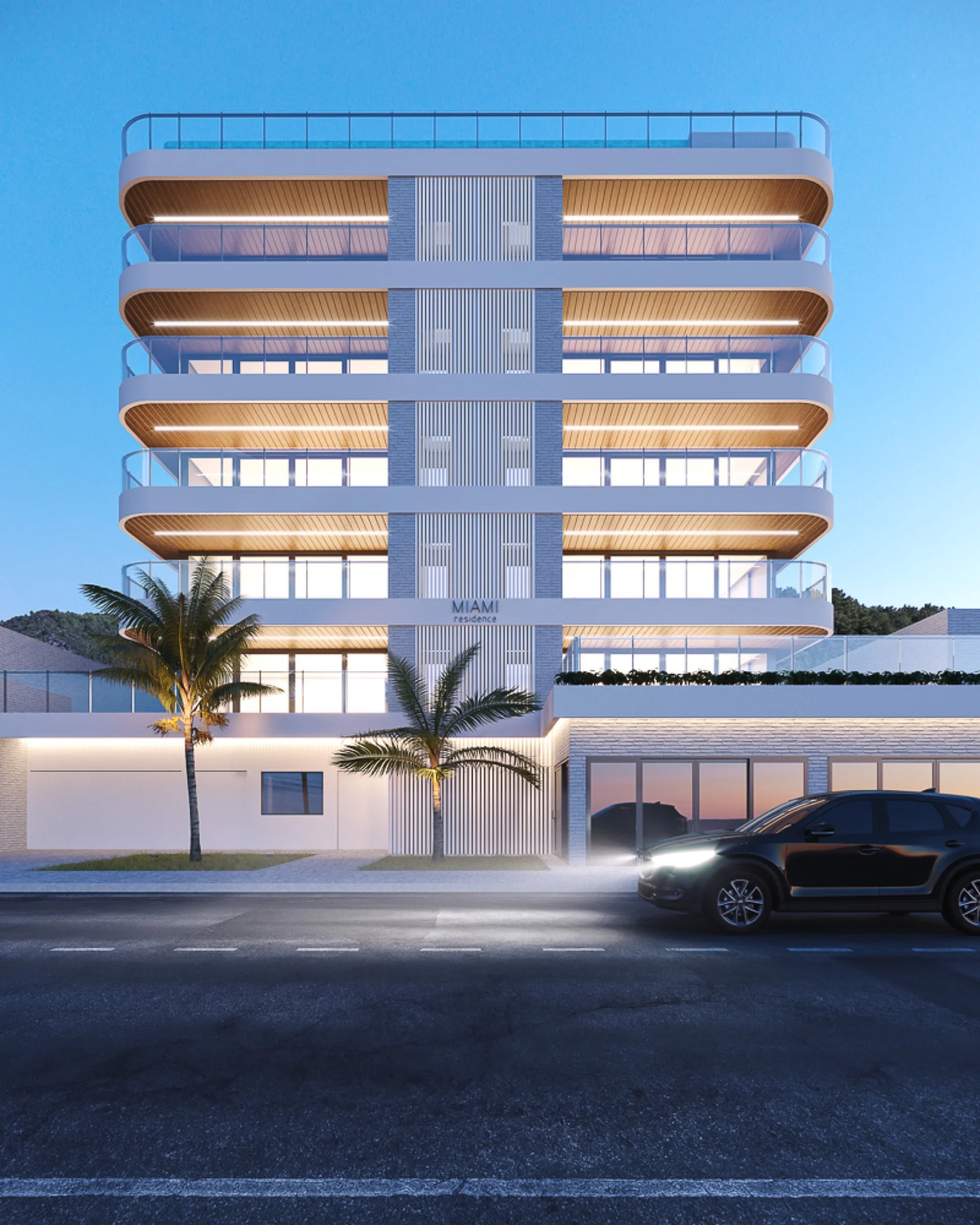 Fachada Miami Residence vista angular